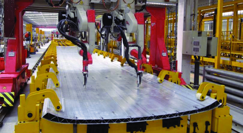 Aluminum Alloy Sidewall Frame for High-Speed Train